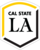 Calstatelalogo badge white